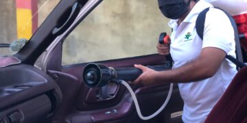 Realiza Partido Verde Victoria campaña para higienizar autos