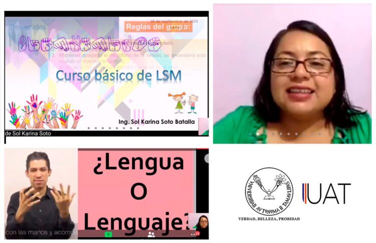 Imparte UAT en línea curso de Lengua de Señas Mexicana