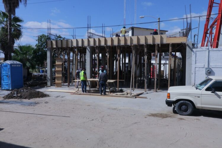 Avanza construcción de edificio para PC y bomberos en Matamoros