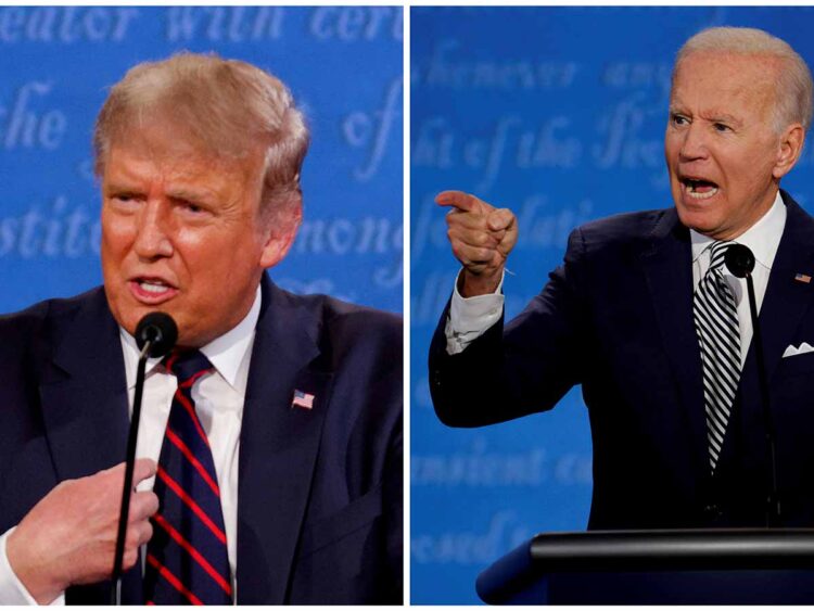Propuestas, dimes y diretes en debate Trump vs Biden.