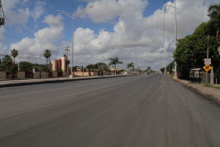 Continúa modernización de Av. Lauro Villar en Matamoros