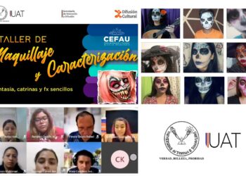Realiza CEFAU-UAT taller de maquillaje y caracterización en línea.