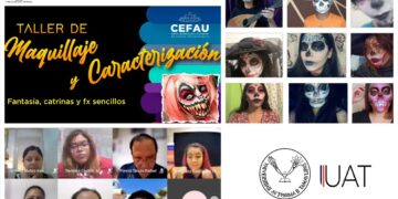 Realiza CEFAU-UAT taller de maquillaje y caracterización en línea.