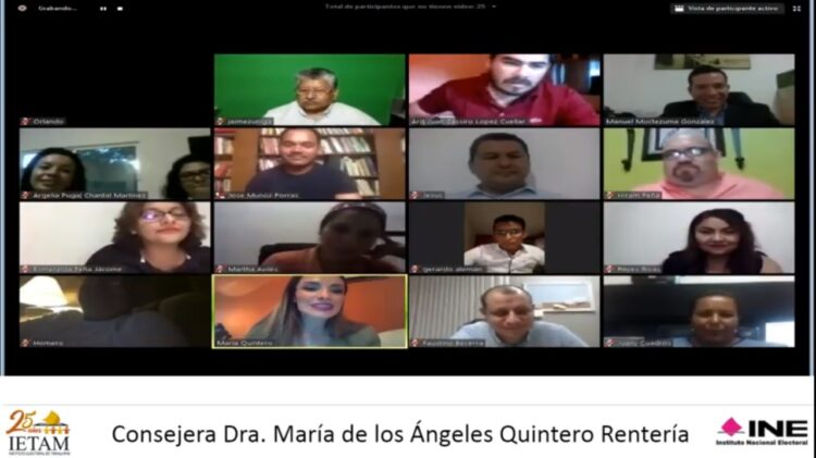 Realizan INE y IETAM curso para “Postulación de candidaturas independientes 2021”