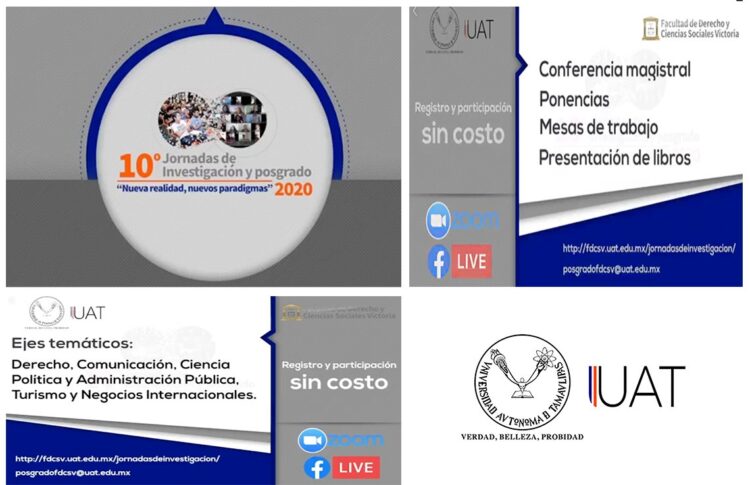 Invita la FDCSV-UAT a Jornadas de Investigación y Posgrado