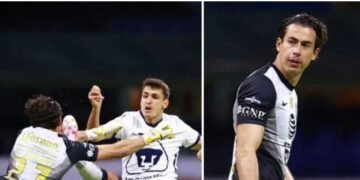 Óscar Jiménez recibe duro golpe en la boca que le provocó severa hinchazón y sangrado