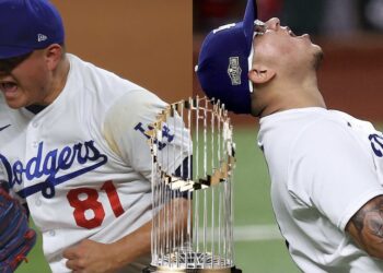 El momento más glorioso de Julio Urías… ¡El out por la vía del ponche para el título!