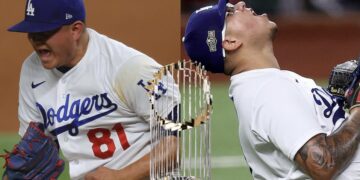 El momento más glorioso de Julio Urías… ¡El out por la vía del ponche para el título!