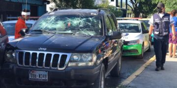 Ebrio se lesiona al causar choque