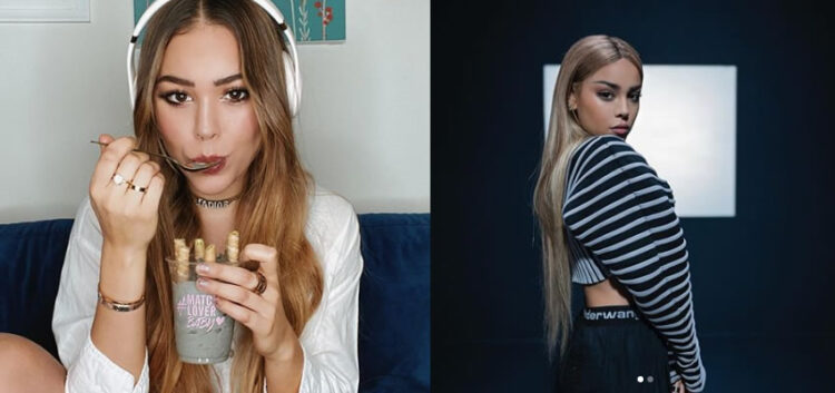 Danna Paola se transforma de castaña a rubia