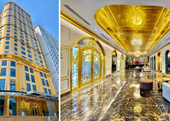 Inauguran un hotel recubierto de oro puro en Vietnam