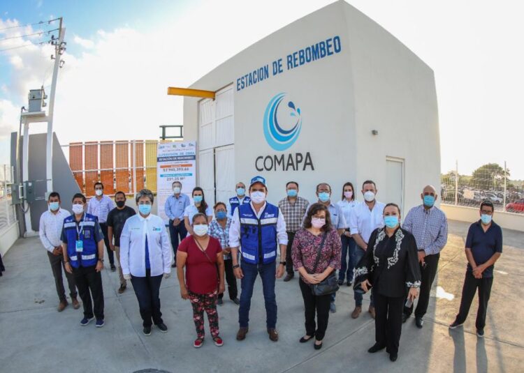 Constata Rivas avance de Estación de Rebombeo en Nuevo Laredo