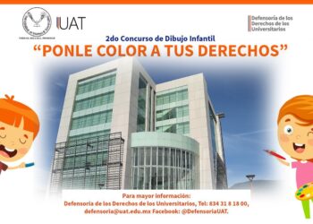 Invita UAT al concurso de dibujo Infantil “Ponle Color a tus Derechos”
