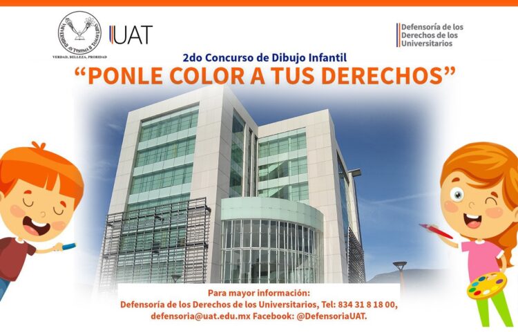 Invita UAT al concurso de dibujo Infantil “Ponle Color a tus Derechos”