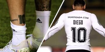 El tatuaje de Gignac y la playera de Nahuel, homenajes de Tigres para Maradona