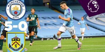 El Manchester City regresa a la senda del triunfo con goleada sobre el Burnley