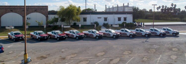 Entrega alcalde 10 patrullas para seguridad pública en Matamoros