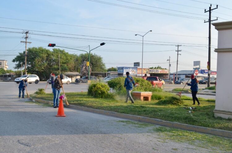 Limpian 900 áreas verdes del municipio de Matamoros