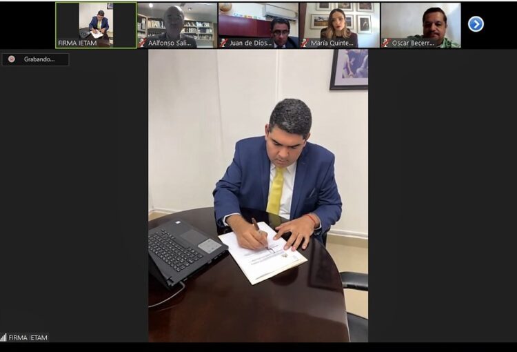 Firman  IETAM y Notarios Carta de Intención en apoyo de candidaturas independientes