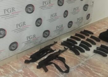 Aseguran arsenal en Matamoros