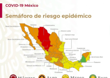 Semáforo epidémico 9 de noviembre: solo dos estados en rojo
