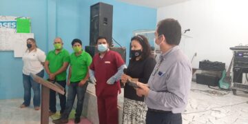 Partido Verde y Mesil se unen para desinfectar templos