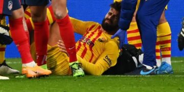 Gerard Piqué, baja del Barcelona entre tres y ocho meses por grave lesión de ligamentos