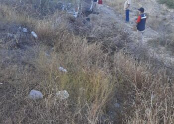 Chofer abandona camioneta tras accidentarse