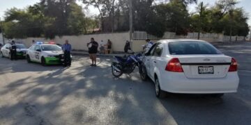 Motociclista herido en accidente