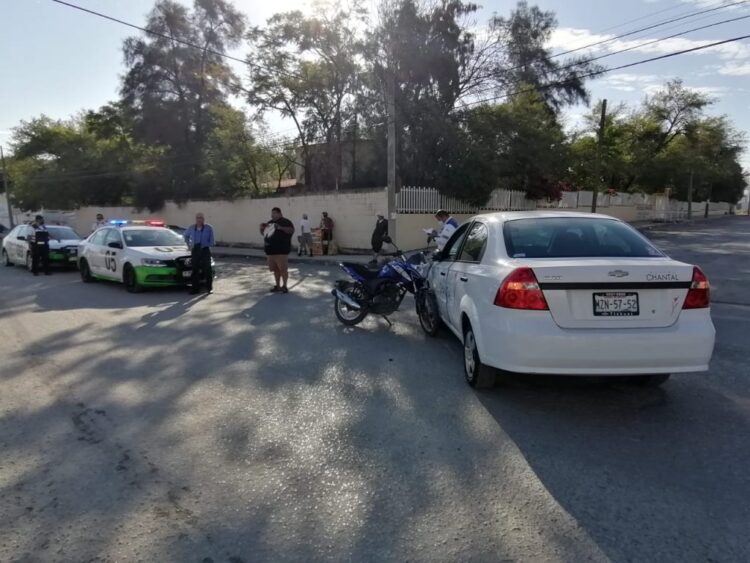 Motociclista herido en accidente