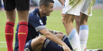 Alarma Cristiano Ronaldo: sustituido con un problema en el tobillo derecho