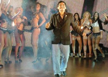 El Diego fue conductor de televisión