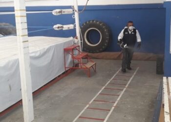 Desinfectan gimnasios municipales