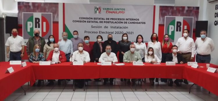 Instala PRI Comisión Estatal de Procesos Internos  y la de Postulación de Candidatos