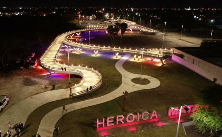 Inauguran primera etapa del Parque Central en Matamoros