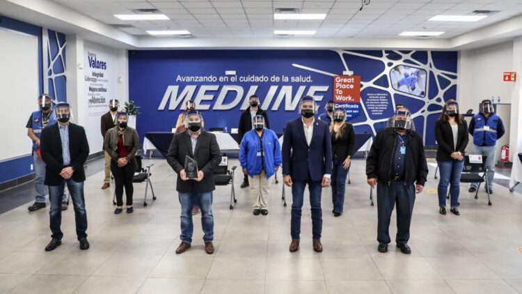 Destaca Rivas certificación mundial de empresa Medline