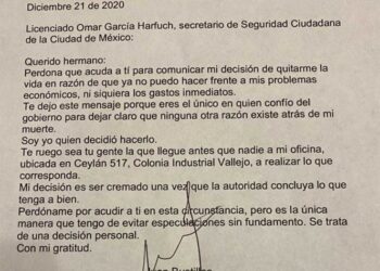 Se suicida el periodista Juan Bustillos; deja carta dirigida a García Harfuch