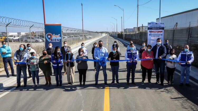 Inaugura Rivas pavimentación de calle Pilotos en Nuevo Laredo