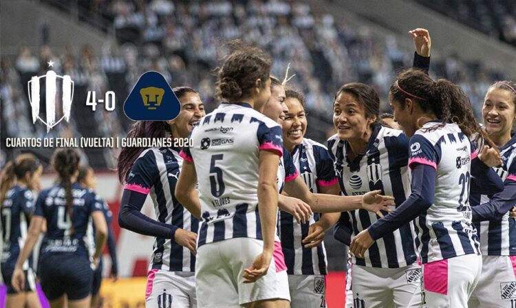 Con goleada, Rayadas avanza a semifinales