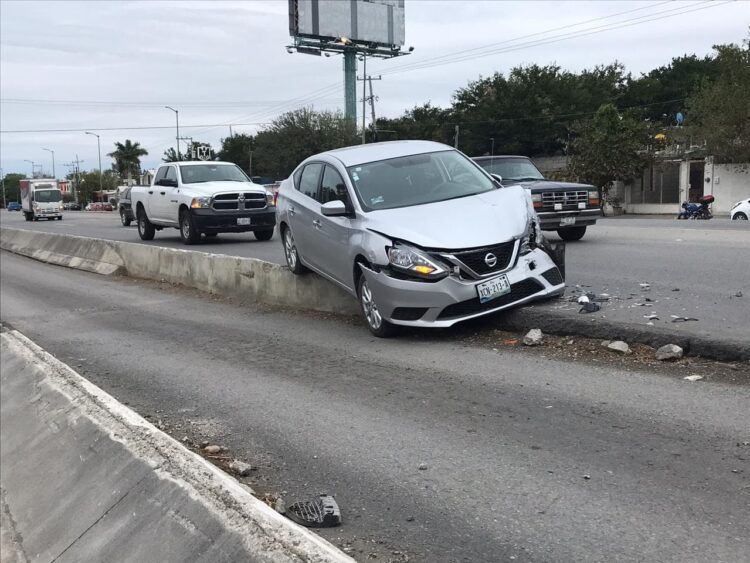 Dos heridos en aparatoso choque en ruta Victoria-Monterrey