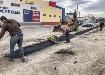 Rehabilita Ayuntamiento calles dañadas en Matamoros