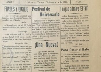 Historia: Periódico El FIFÍ se editó en Victoria en 1920