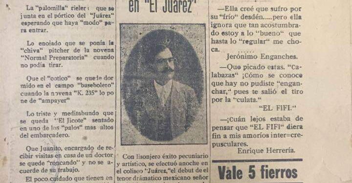 Historia: Periódico El FIFÍ se editó en Victoria en 1920