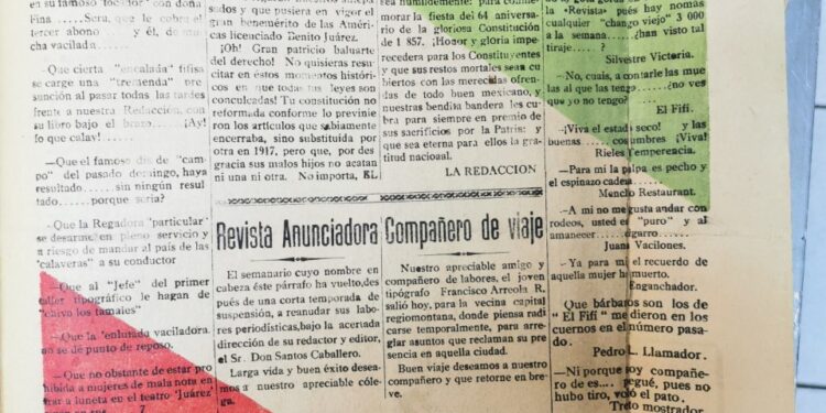 Historia: Periódico El FIFÍ se editó en Victoria en 1920
