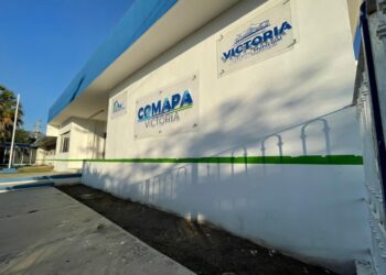 Higienizan oficinas de COMAPA Victoria