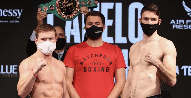 Canelo Álvarez y Callum Smith derrotan a la báscula sin problemas