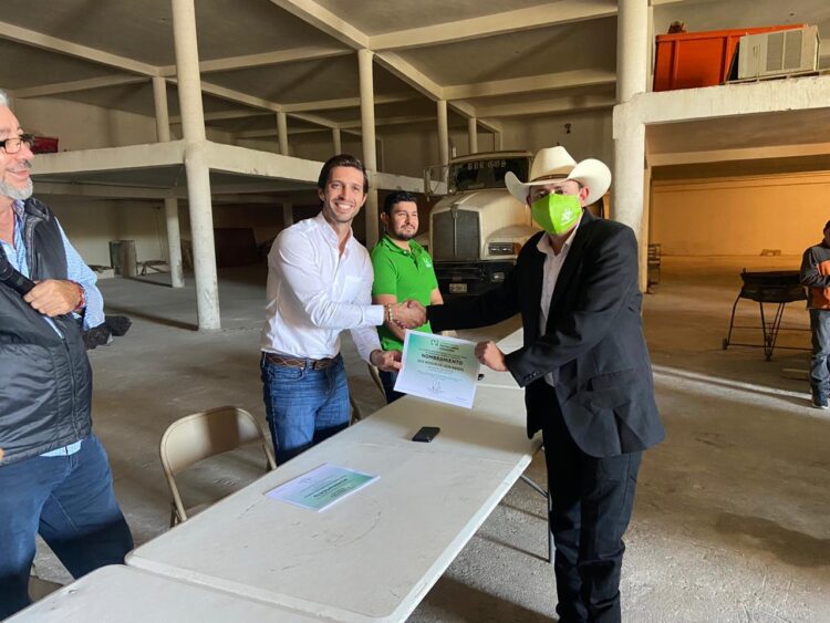 Toman protesta a Comité del PVEM en Burgos