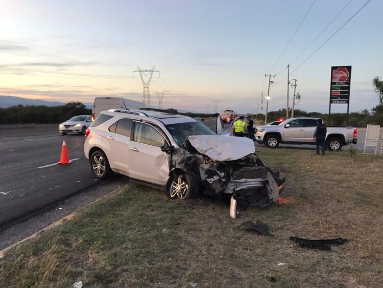 Siete lesionados deja choque en la carretera a Zaragoza