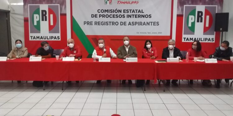 Registra PRI aspirantes a candidatos para 24 de las 43 alcaldías en Tamaulipas