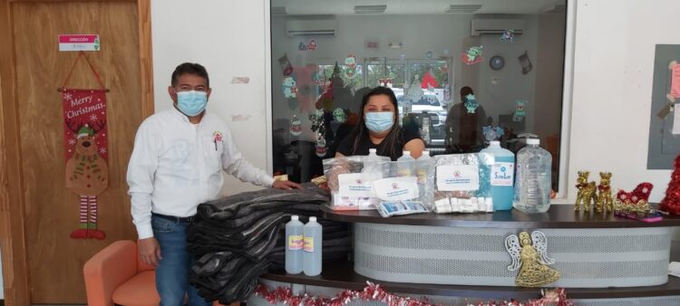 Envía DIF Tamaulipas cubrebocas y gel antibacterial a centros asistenciales de la entidad